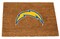 The Memory Company NFL Los Angeles Chargers Rectangular Coir Door Mat 29.5" x 19.5"